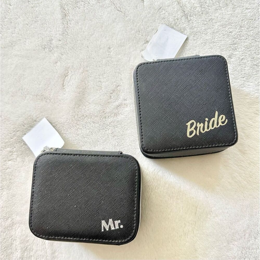 Mr. & Mrs. Black jewelry box organizers
